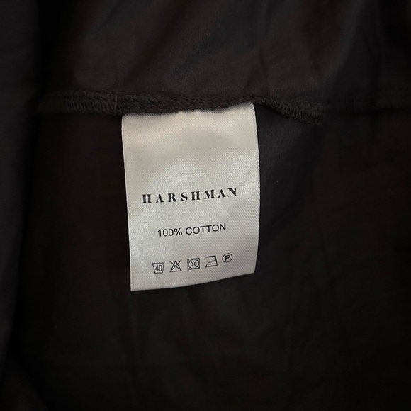 Harshman Los Angeles Dore Black V Neck Puff Sleeve Dress | Size Small - Picture 9 of 10